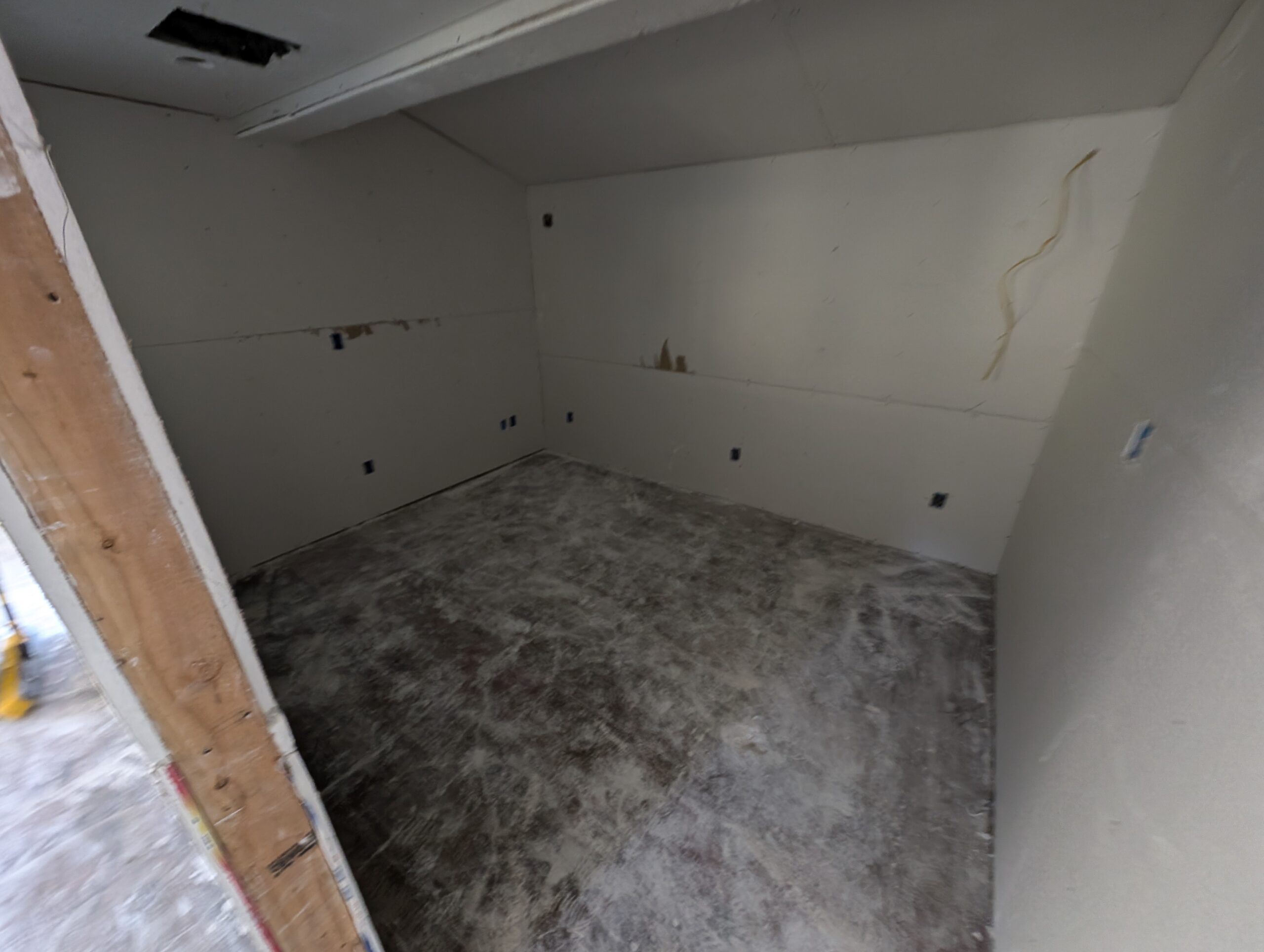 A room undergoing remodeling