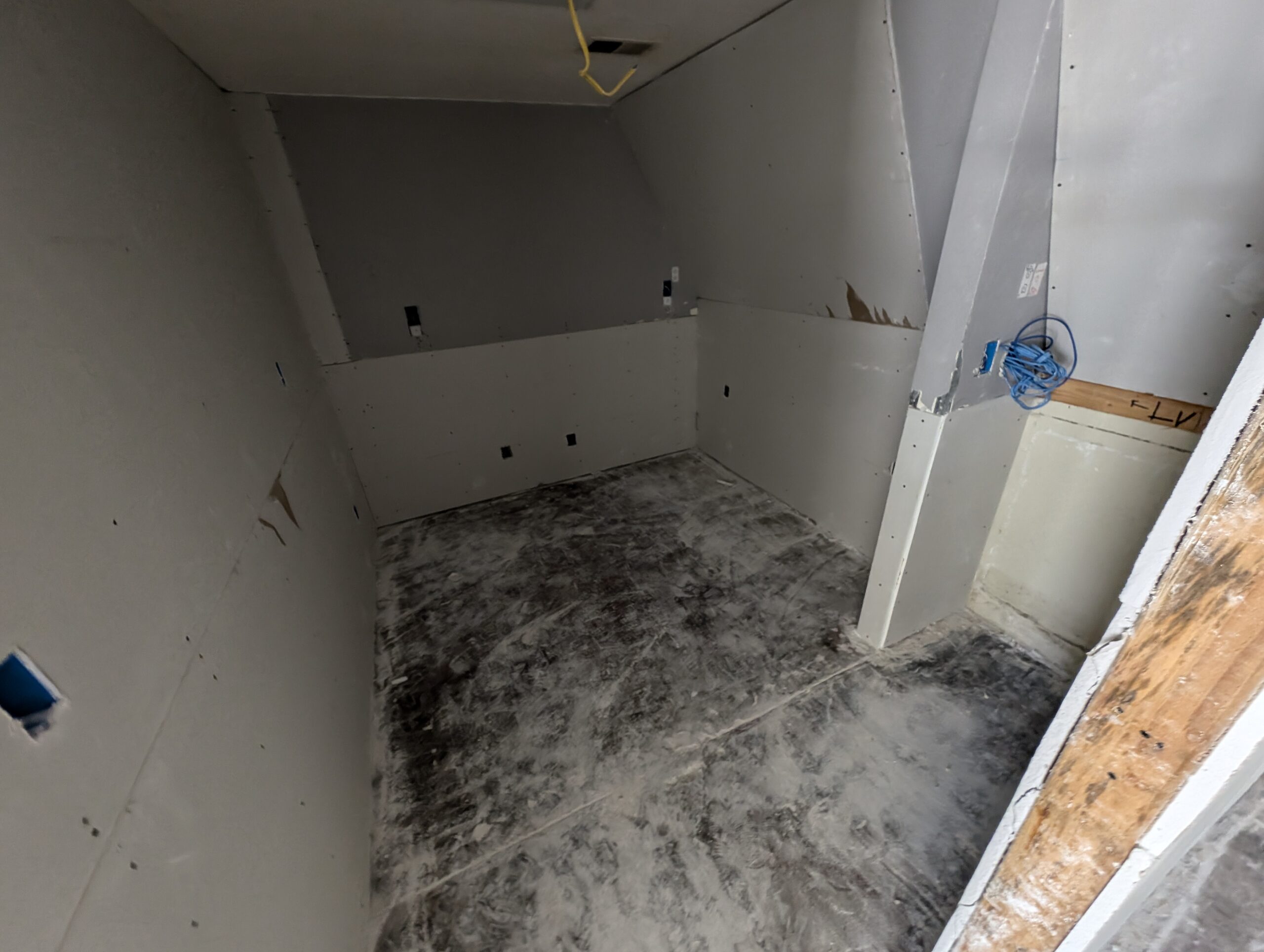 A room undergoing remodeling
